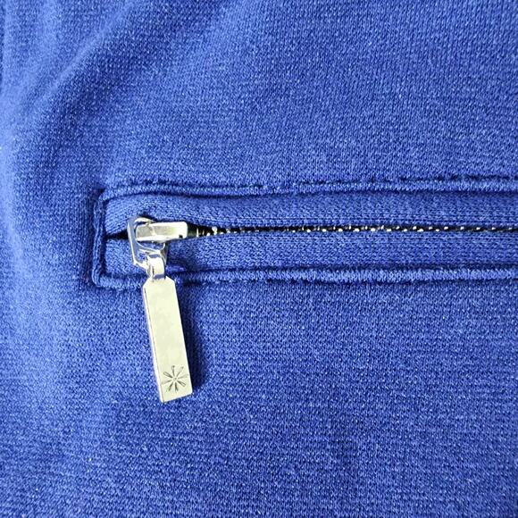 Isaac Mizrahi Live! Womens Petite Ponte Knit Straight Pants Size 10P Zip Pockets - Picture 7 of 11